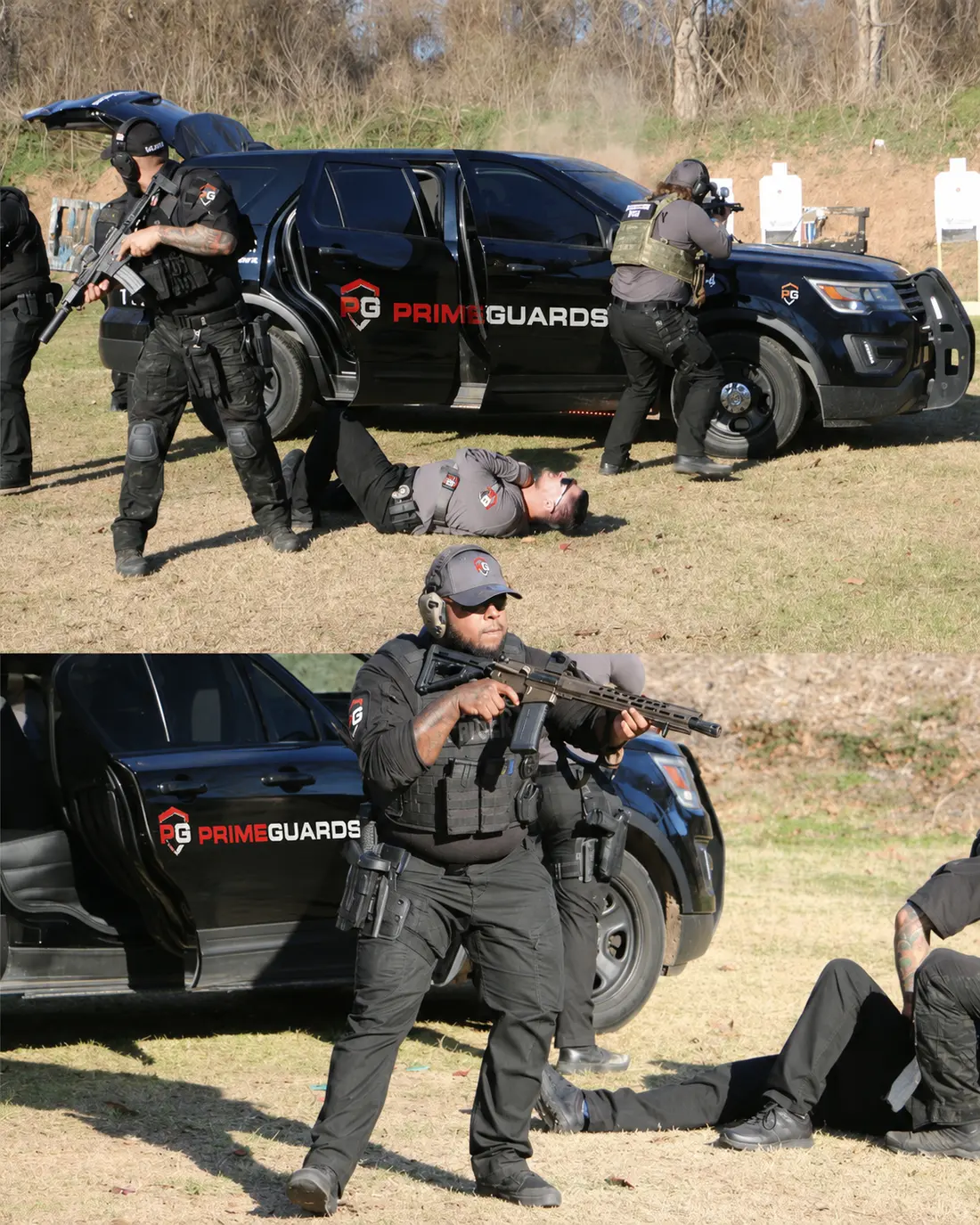 PrimeGuards officers in tactical firearms training